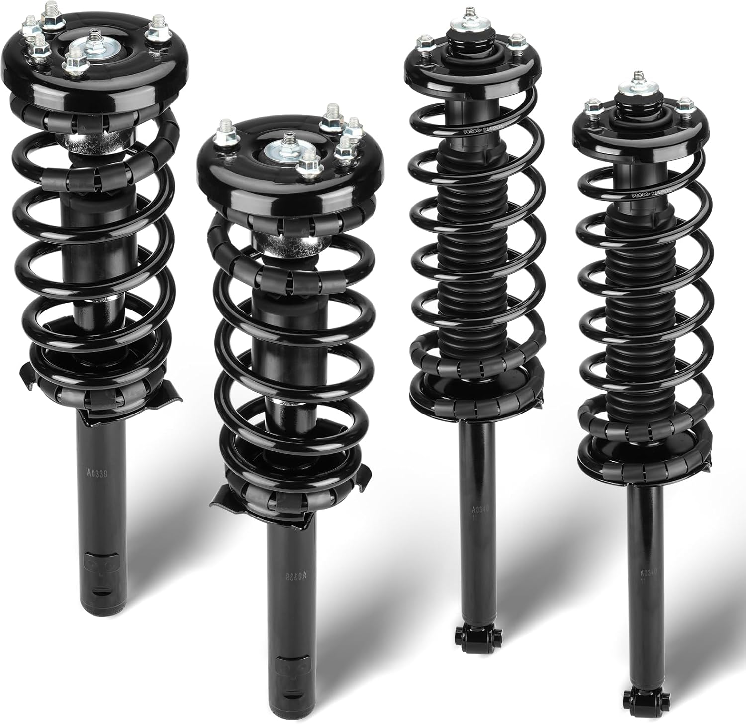 Front and Rear Complete Struts Assembly Shock Absorber w/Coil Spring Compatible with 1998-2002 Honda Accord 1999-2003 Acura TL, Replace for 171691L 171691R, 4Pcs