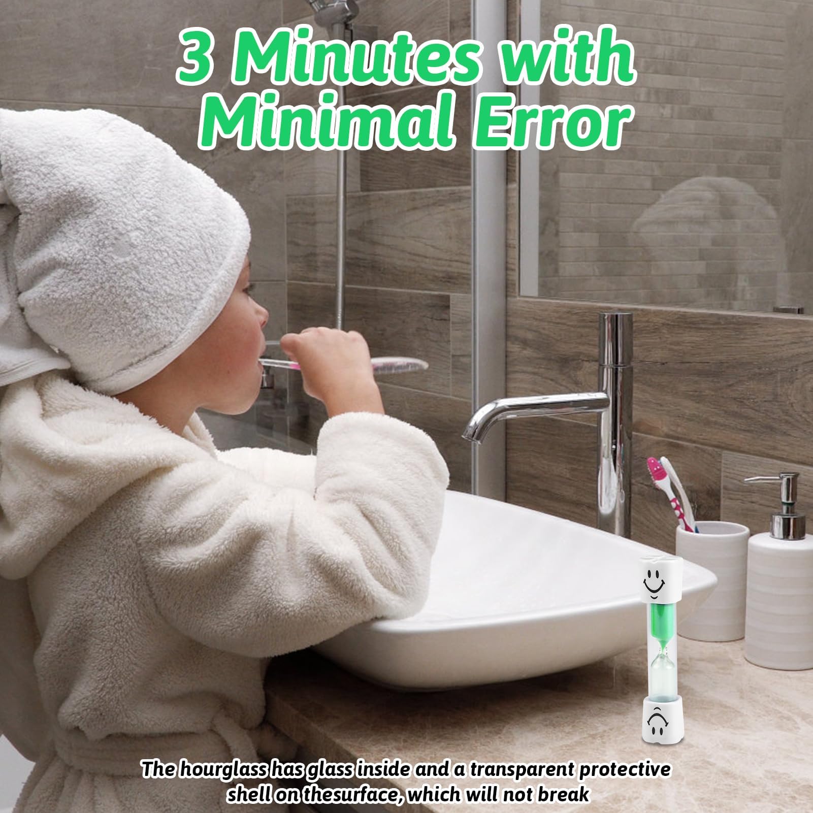 Sablier Pour Les Dents Acheter Minuterie De Brossage, Sablier Dentaire De 3 Minutes Pour Enfants, Minuterie De Sable Pour Le Brossage Des Dents Sablier 1 Minute
