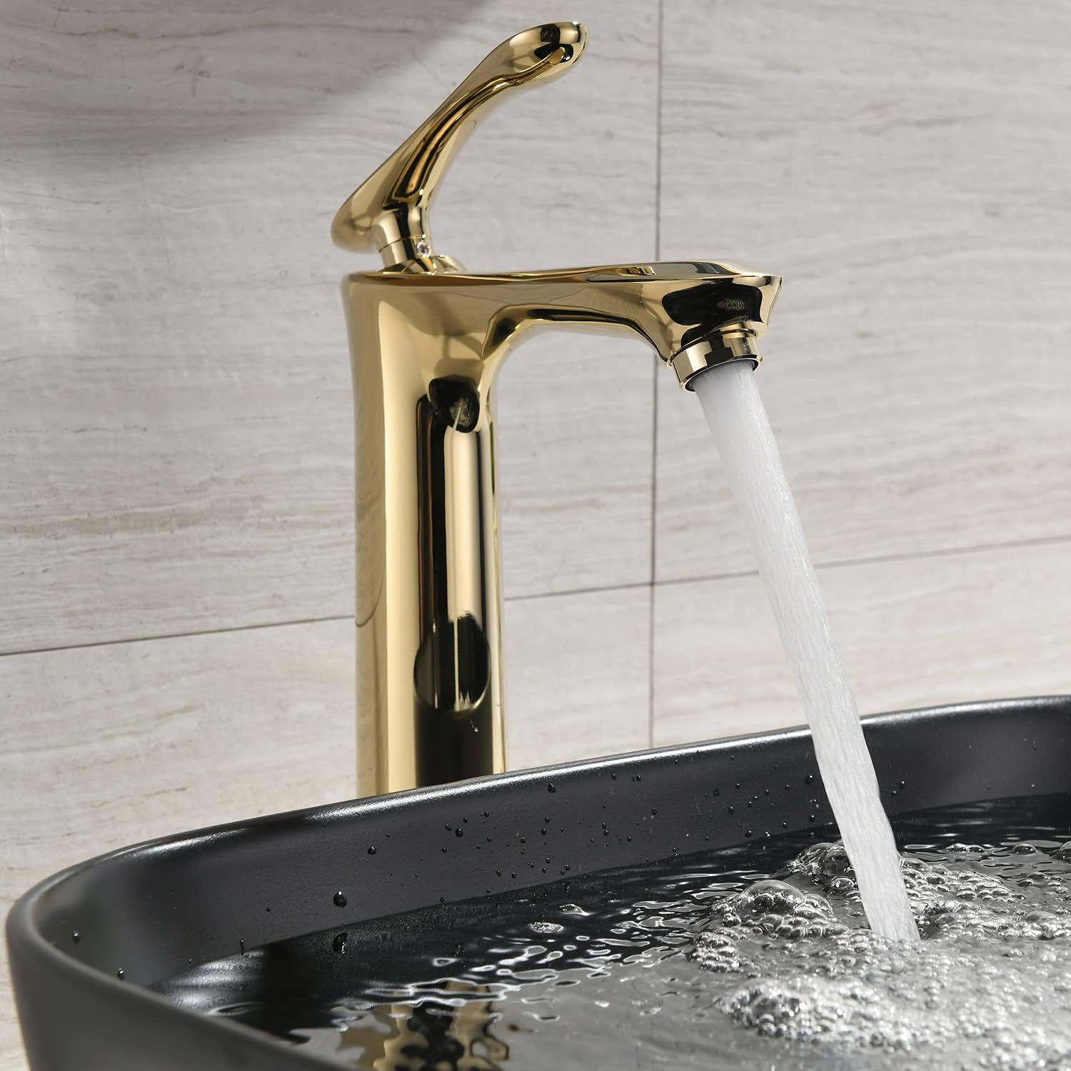 🛒 Flash Sale Bathroom Vessel Sink, BoomHoze Rectangle Above Counter Porcelain Ceramic Art Basin Lavatory Vanity Vessel Sink with ORB Vessel Sink Faucet and Pop Up Drain