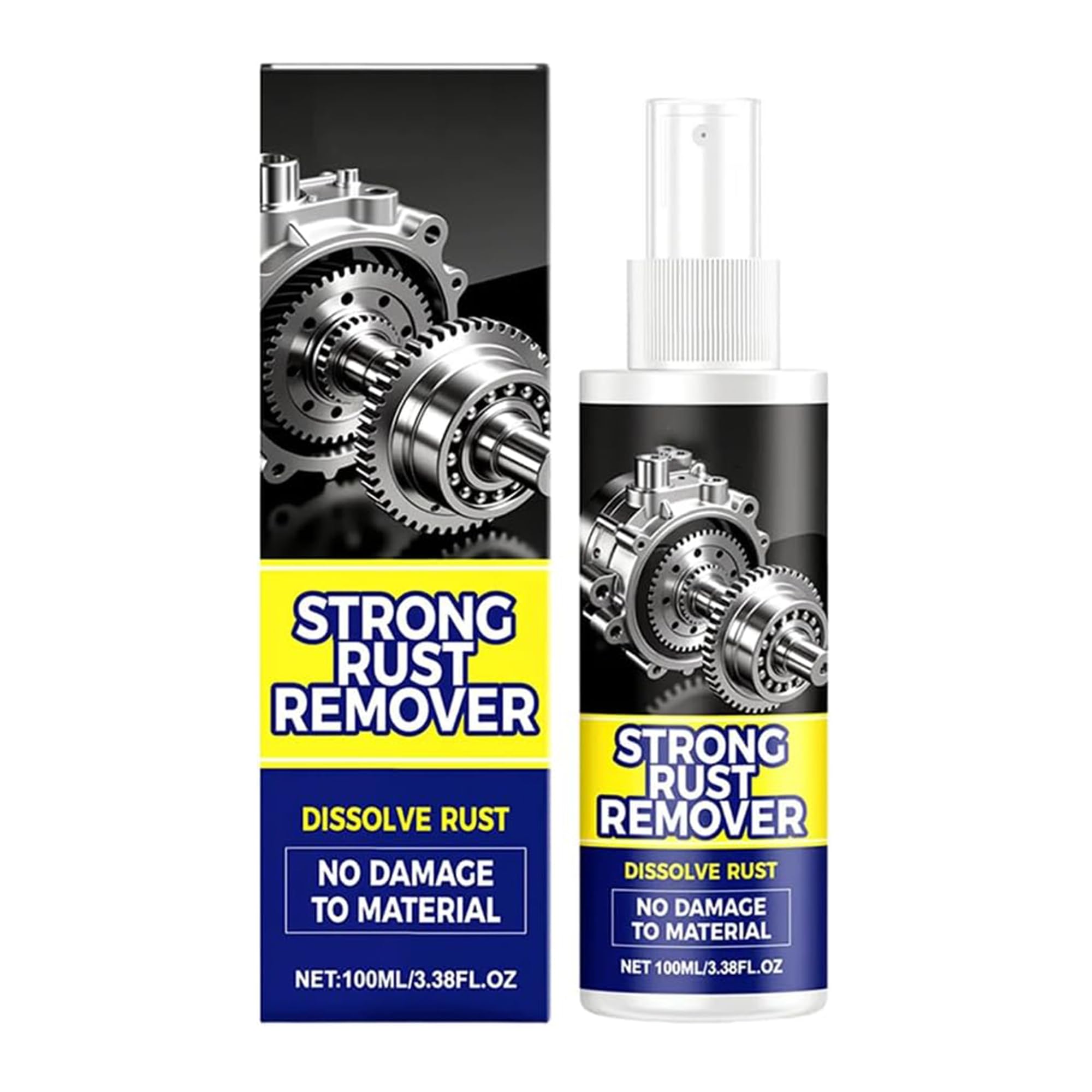 Rust Remover Spray for Metal Rust Remover for Metal Multipurpose Rust Stain Remover Heavy Duty Metal Cleaner for