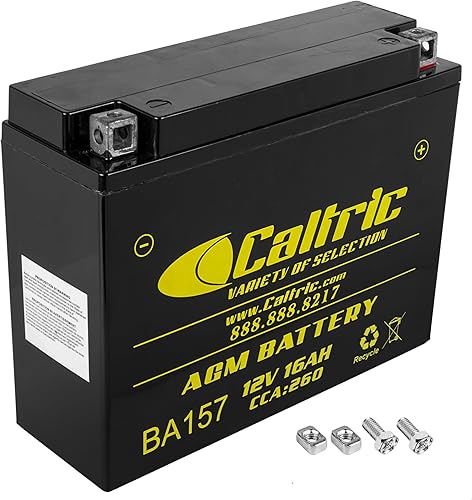 Caltric Agm - Batería compatible con Yamaha Bty-Yb16A-La-20, Yb1-6Ala2-00-00