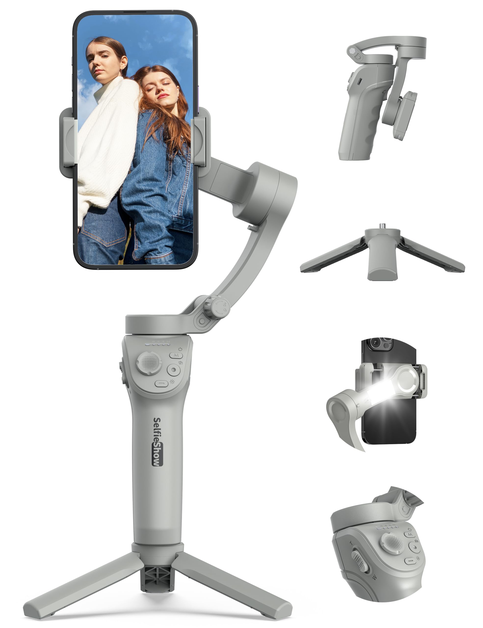 Amazon.com: Gimbal Stabilizer for Smartphones, 3-Axis Phone