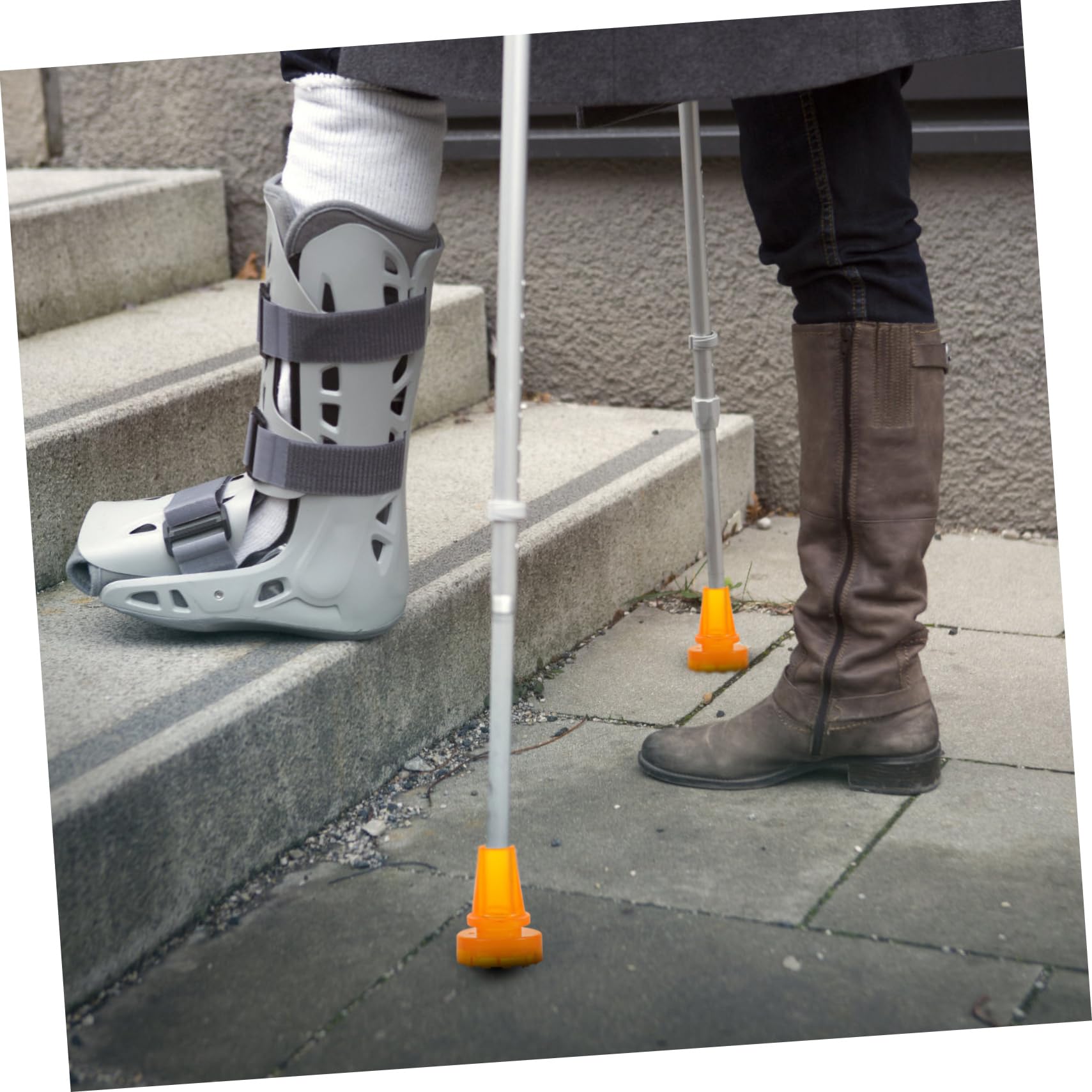 Toyvian Estera De Goma De Muleta De Oxford Accesorio Reemplazo Pesado Cubrir Punta De Poste De Trekking Partes Polos De Trekking Seniors para Tapas De Pies De Muleta Amarillo
