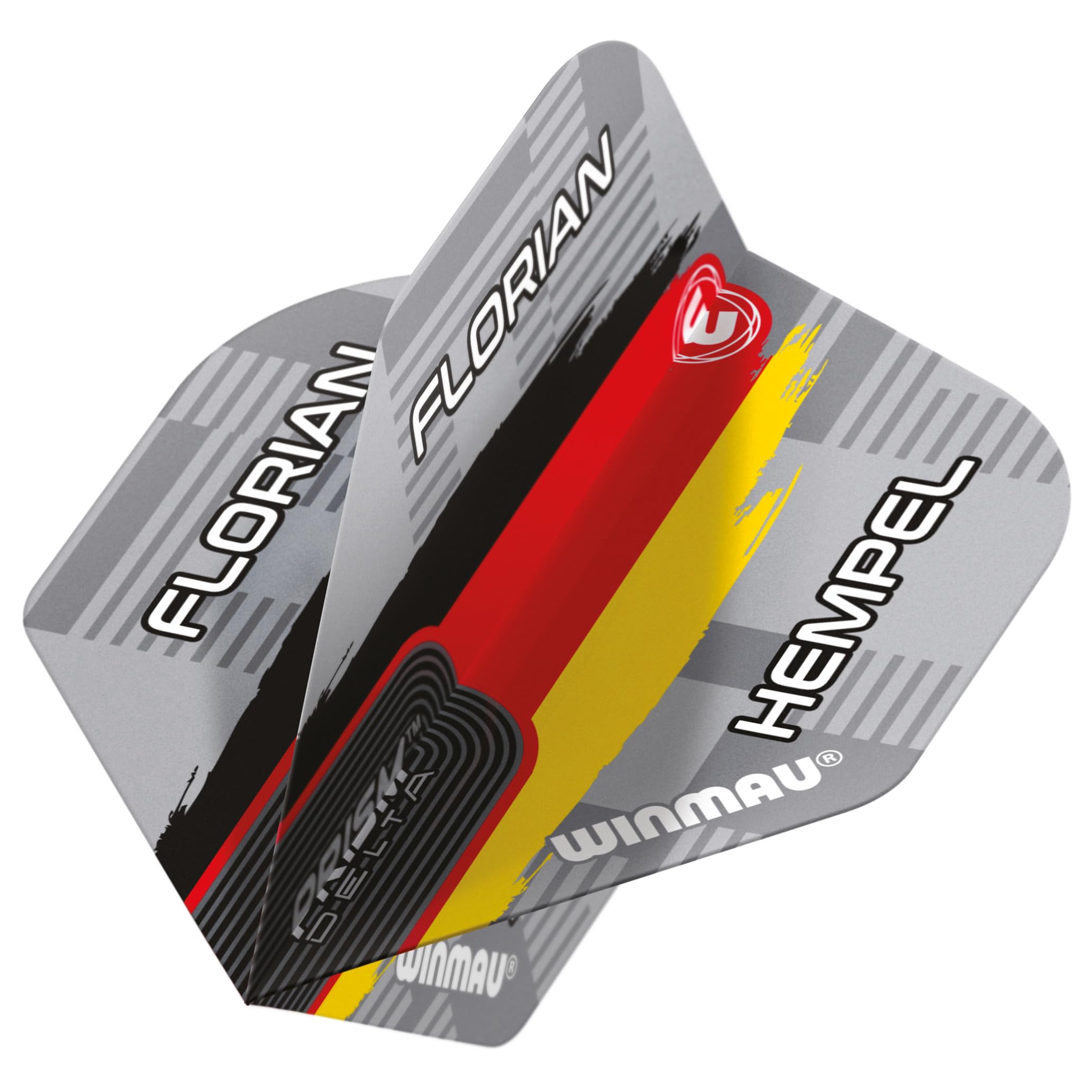 WINMAU Prism Delta Florain Hempel Flag Design Dart Flights - 10 sets per pack (30 dart flights in total) - Image 2