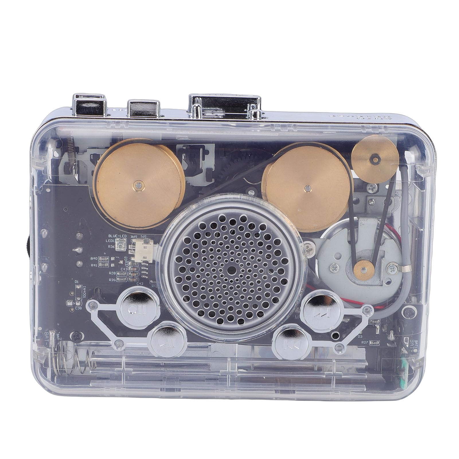 Lettore di Cassette Convertitore Portatile Compatto da Cassetta a MP3 con Doppi Altoparlanti per Amanti della Musica - Design Leggero in ABS