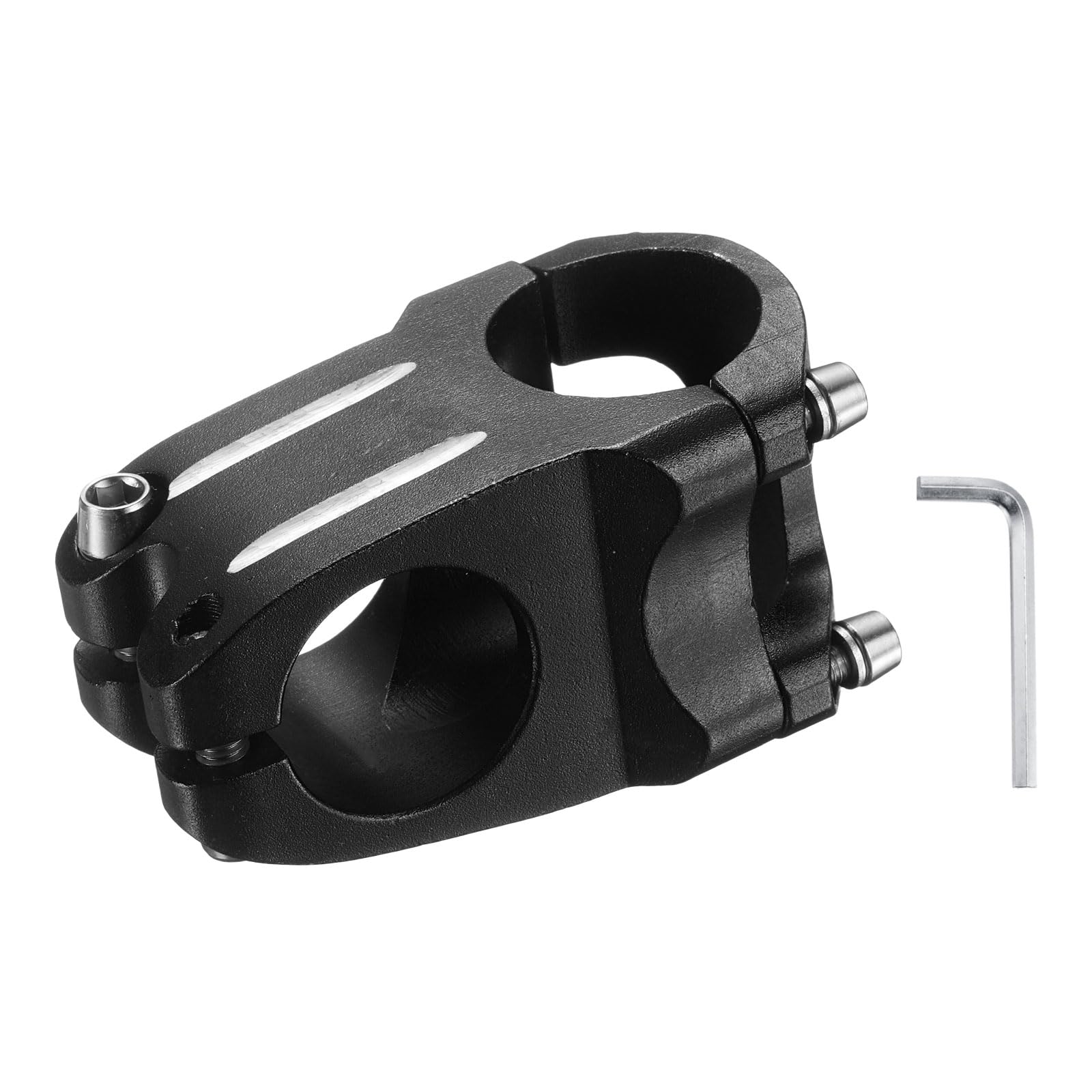 sourcing map 31.8mm Bike Stem 7 Degree 40mm Aluminum Alloy Bicycle Handlebar Stem with Hex Wrench for Mountain Road Bike BMX MTB Cycling, Black