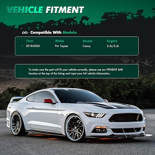 Vista 105 de SCITOO Alerón de labio delantero para Hyundai Elantra 2017-2018 para parachoques delantero negro brillante