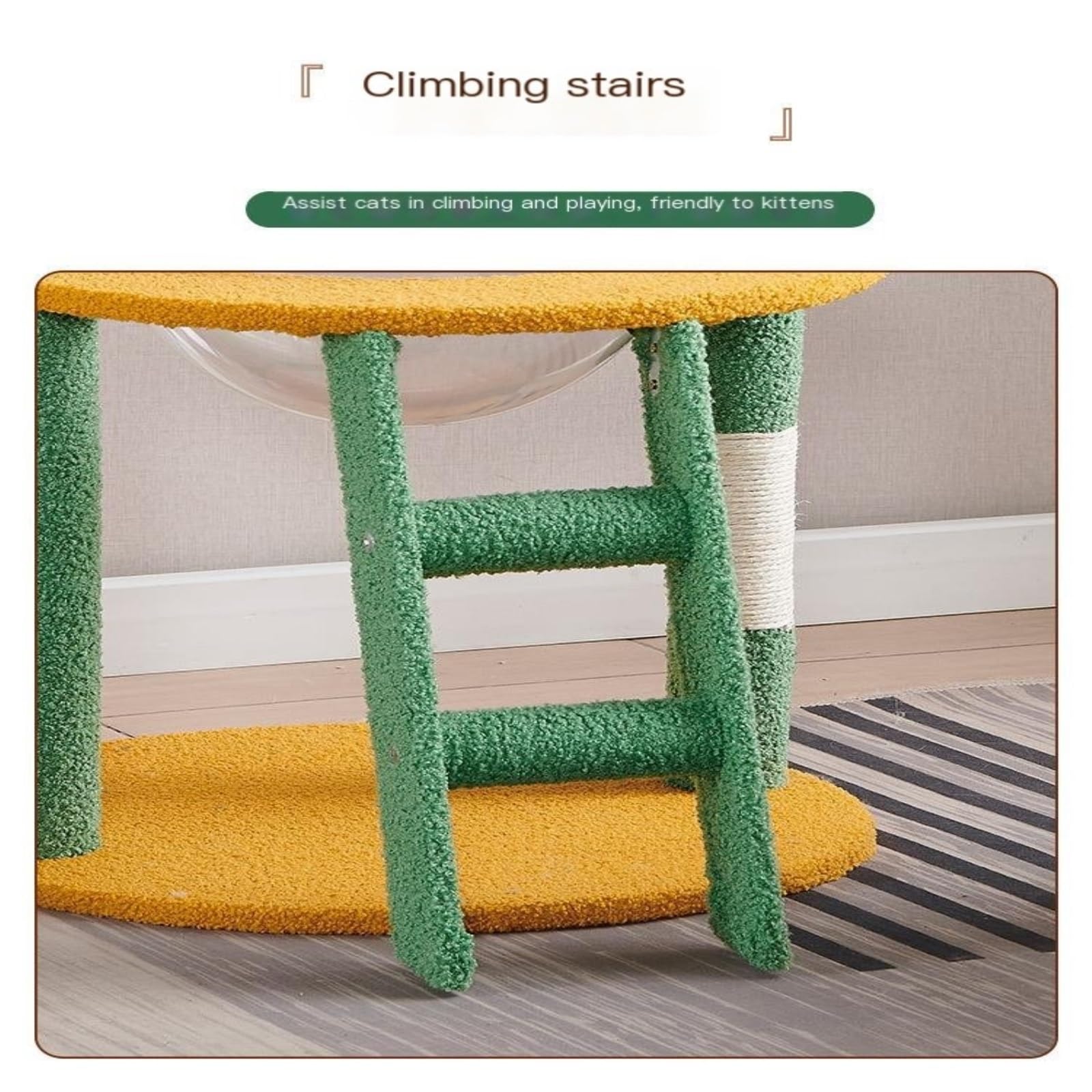 Amazon | キャットタワー 屋内小型～中型猫用猫クライミング