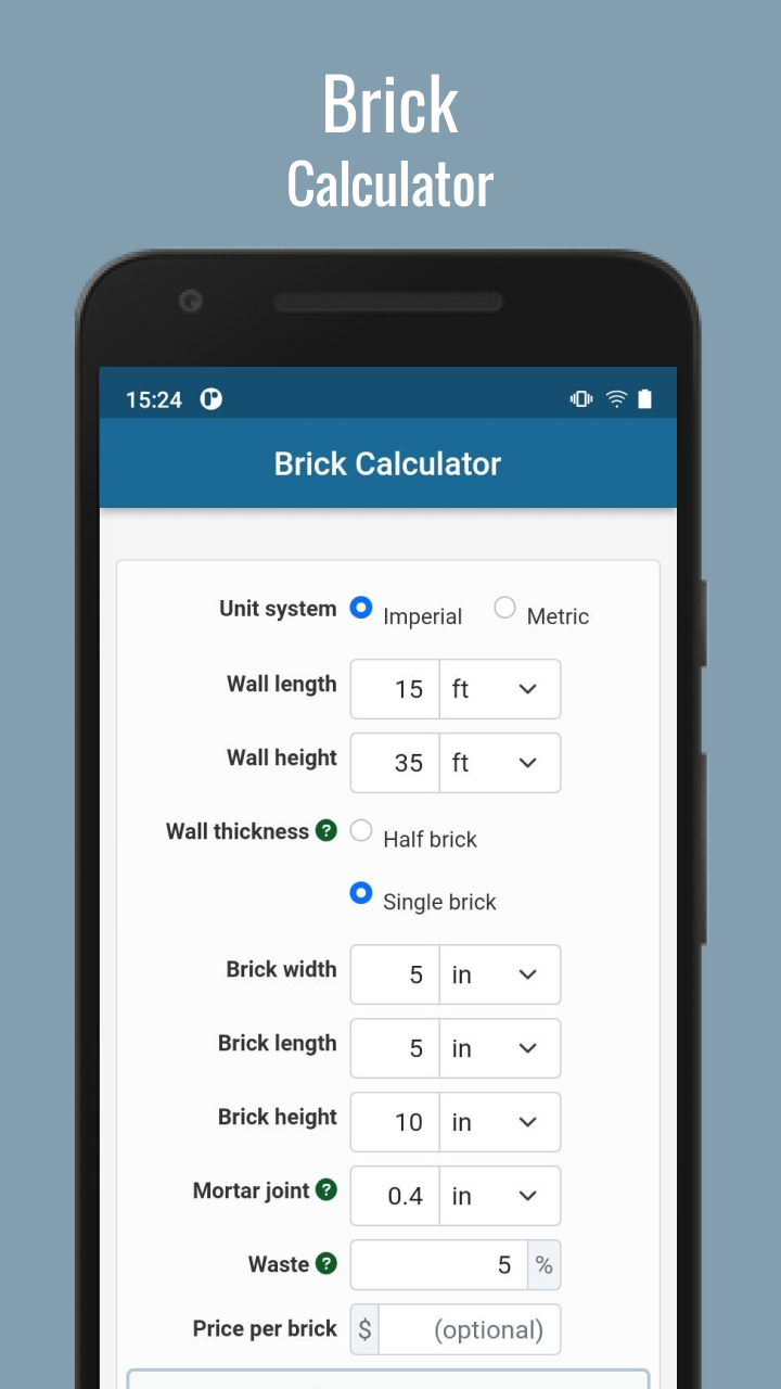 Brick Calculator App on Amazon Appstore