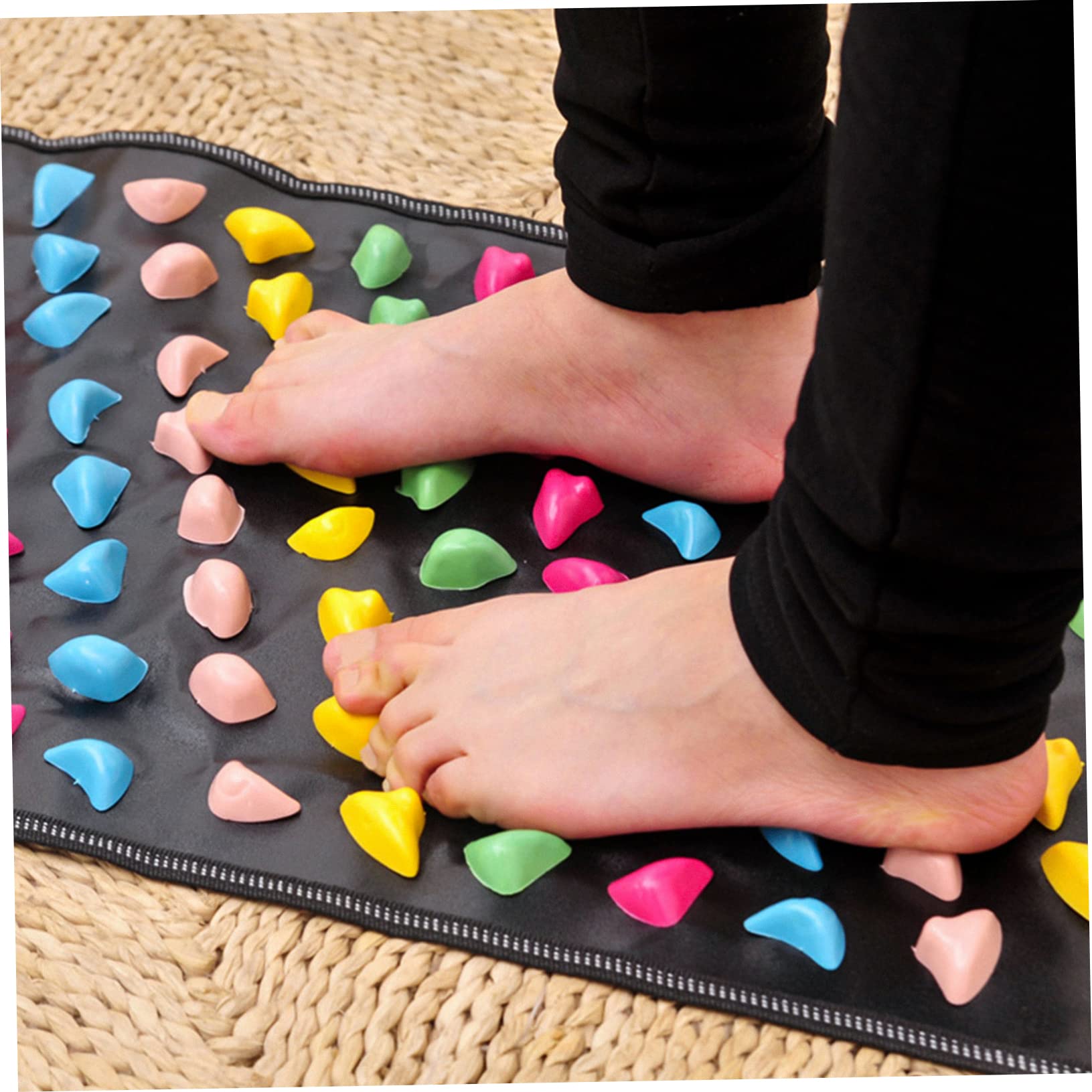 Akupressur Fußmassagematte aus Leder und Pp zur Schmerzlinderung und Immunstärkung 175x35cm für Innen und Außenbereiche Geeignet