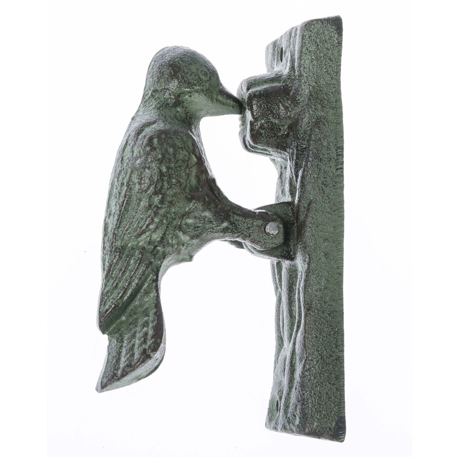 HOMESCAPES - Heurtoir de Porte Vert Style Ancien – modèle Pivert
