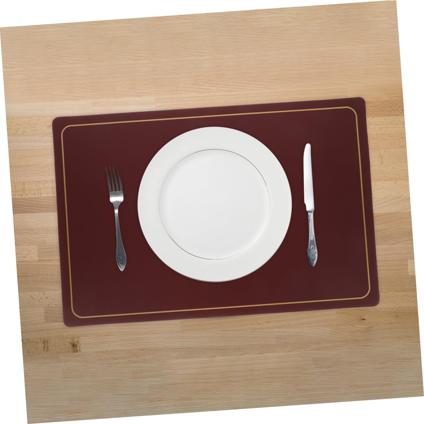 Tovagliette da Pranzo Antiscivolo 4 Pezzi in Pu per Tavolo