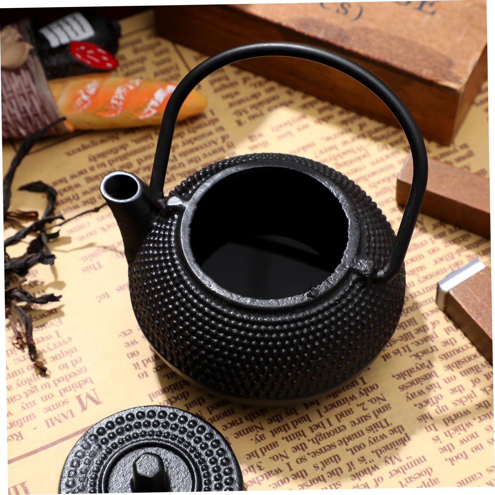 Amazon | Yardwe ミニ鉄瓶鋳鉄製ティーポット 小型ティーケトル 錆び