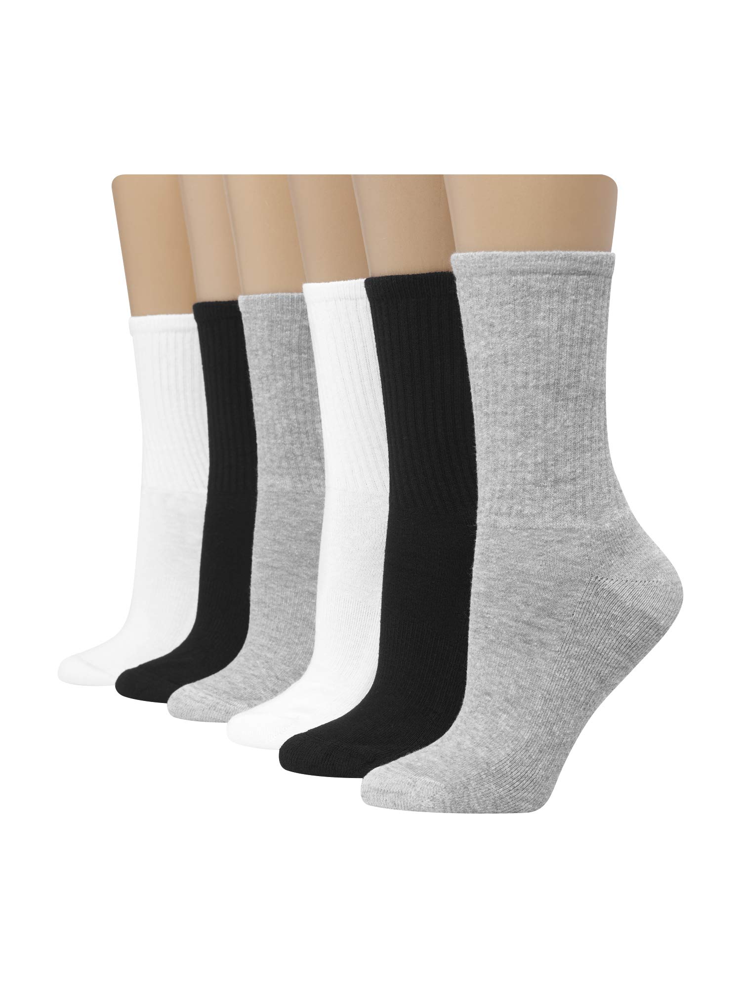 womens Signature Crew Socks 6 Pair Pack