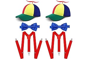 Tweedle Dee and Tweedle Dum Halloween Costume: Whimsical Propeller Hats and Dapper Suspenders