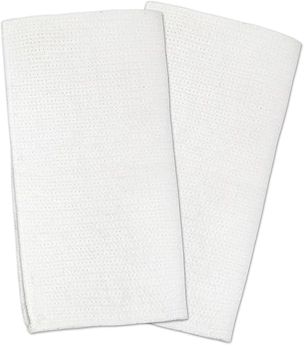 Full Circle Clean Again - Paños de limpieza superabsorbentes, color blanco, paquete de 2