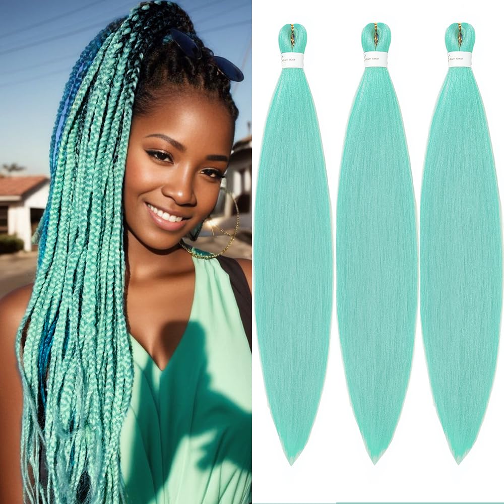 YDDM Capelli Per Treccine Africane Rosa Extension Treccine Texture Yaki Easy Install per Principianti 20 Pollici 3 Pezzi Capelli Leggeri e Naturali per Box Braids, Twist e Crochet — view 30