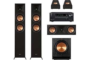 Klipsch Reference Premiere RP-5000F II Dolby Atmos Surround Sound System with Onkyo Receiver