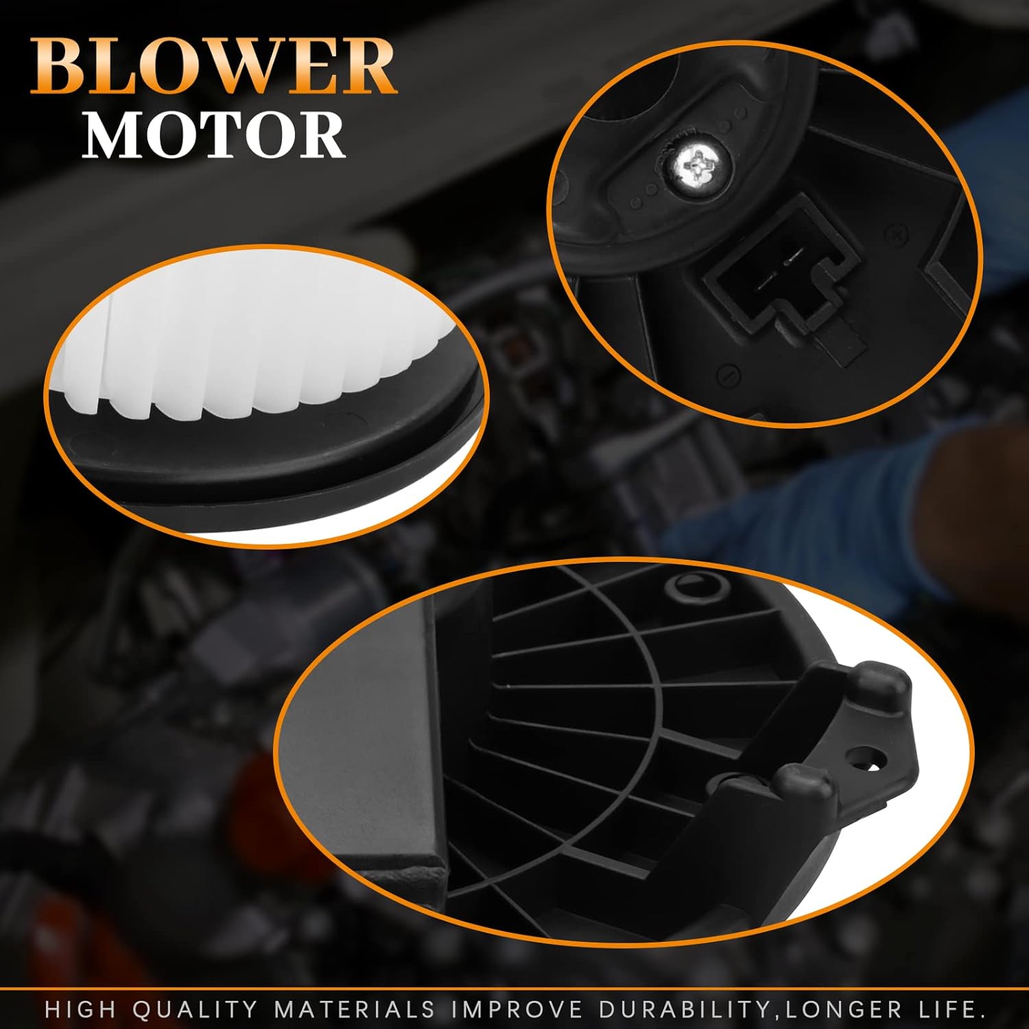 700194 HVAC Blower Motor Assembly for Honda Civic 2006-2011, for Acura CSX 2006-2011, for Jeep Wrangler 2007-2010 Blower Motor 79310SNAA01, 79310-SNA-A01, 615-50106