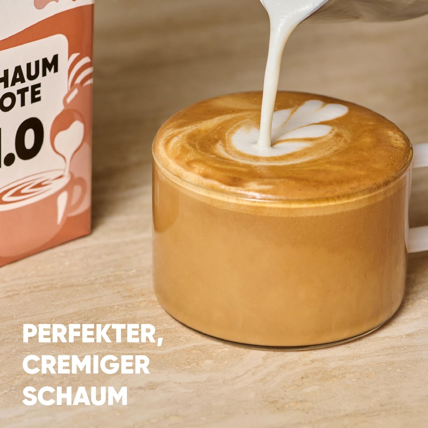 vly BARISTA Vegane Milchalternative Erbsenprotein Cremiger Schaum Ballaststoffen Calcium Vitaminen Protein Laktosefrei Glutenfrei Zuckerarm Pflanzlich 16x1L
