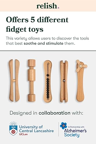 Miniatura 3 de Relish - Juguetes Fidget para adultos, juego de juguetes de madera Fidget Widget - Productos sensoriales de Alzheimer y demencia, actividades para