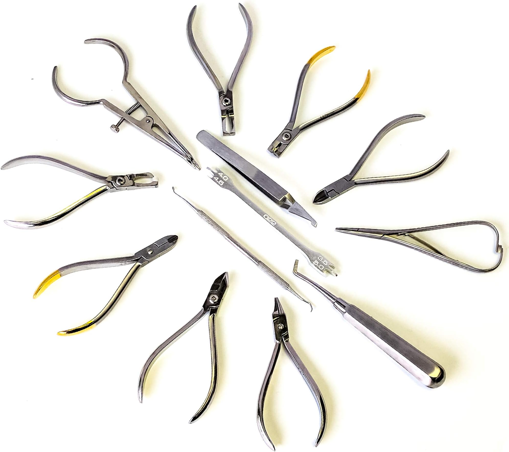 SURGICAL ONLINE Orthodontic Instruments Set 13 Pieces Stainless Steel - Height Gauge