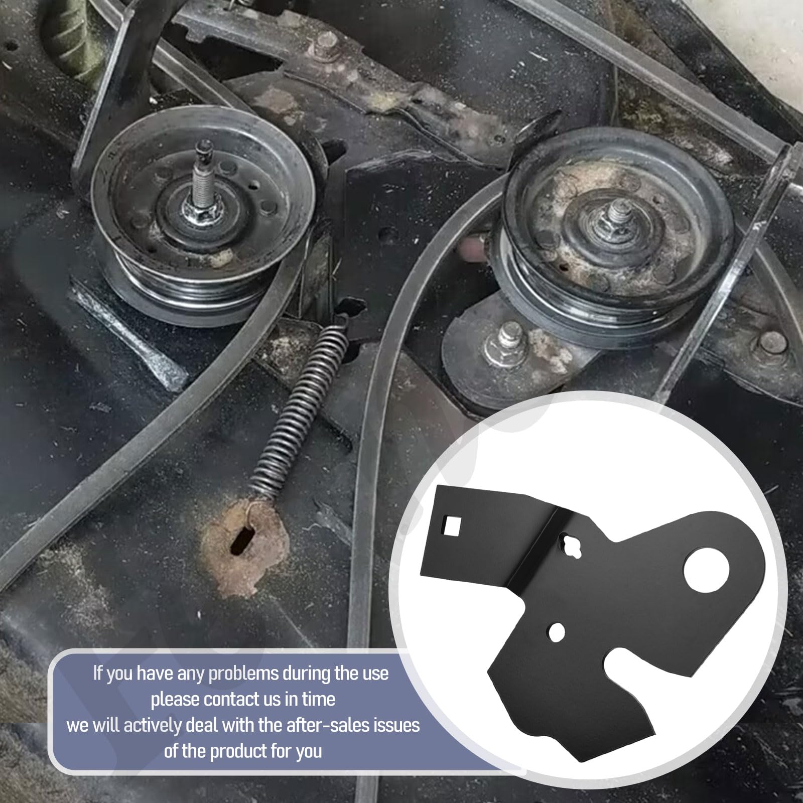 Fennoral Kit de leva de rodillo de soporte de brazo 532151785 para cortacésped Husqvarna Craftsman de 42 pulgadas, cubierta 532151785 184907 131335 155046 (532151785)