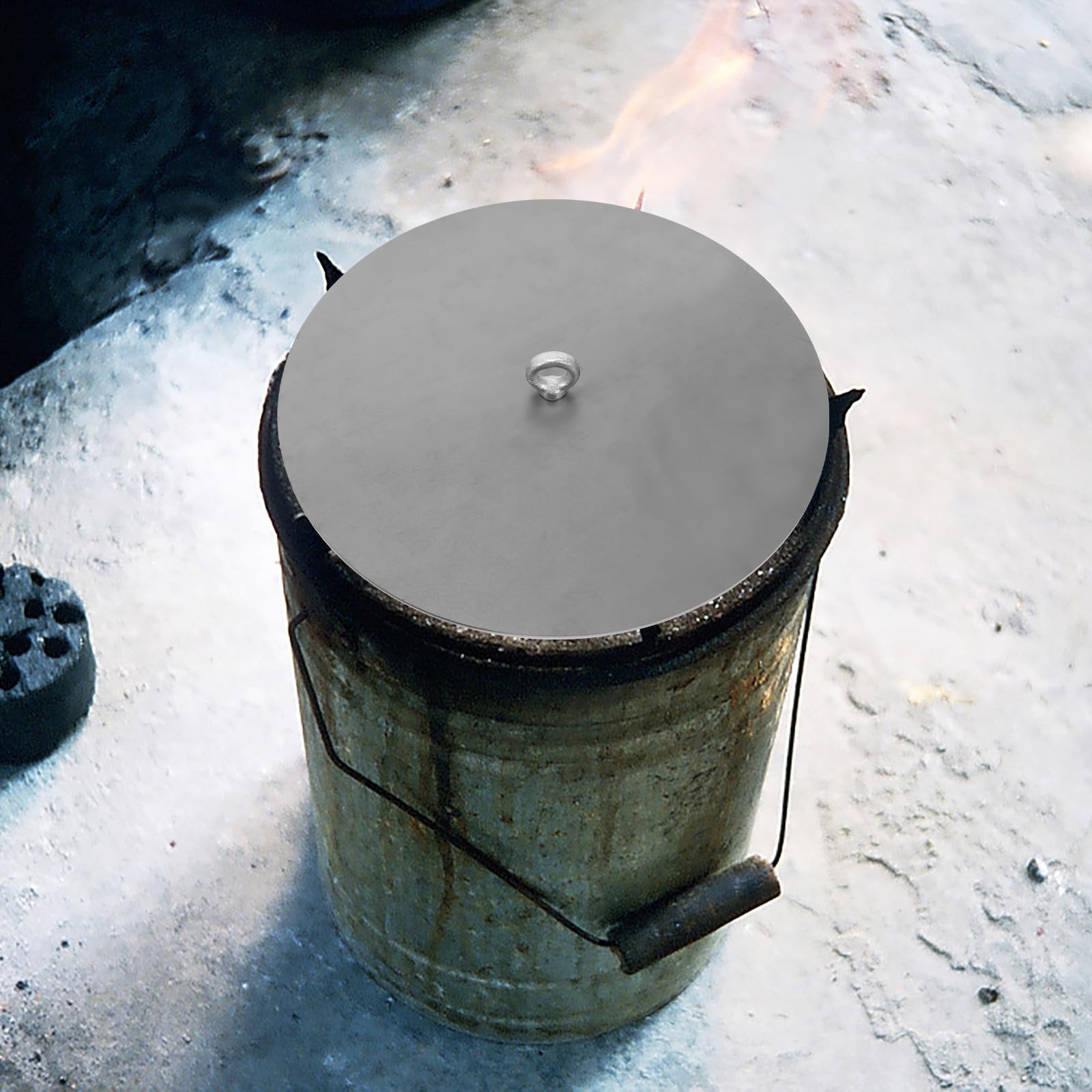 Tapa de Estufa de Hierro Gruesa para Cocina de Gas Multifunción Resistente y Duradera, Adecuado para Uso en Hogar y Hotel, Cubierta de Repuesto para Quemadores