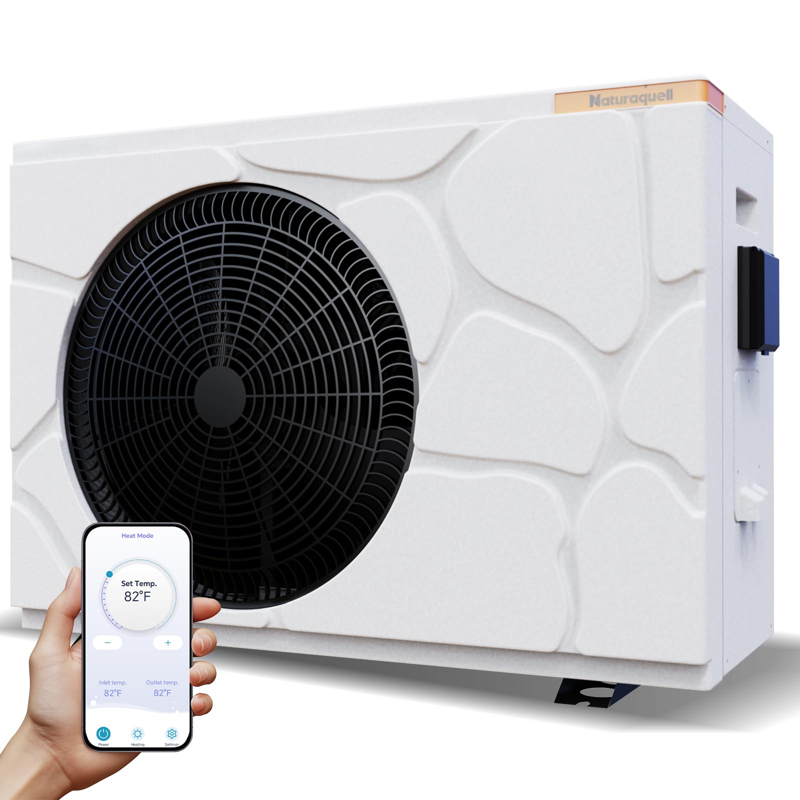 Inverter Pool Heat Pump, Up to 16000 Gallons, Above/Inground Pools