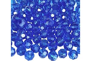 JMassYang Crystal Glass Faceted Beads for Assortment