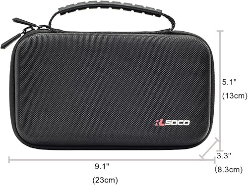 Miniatura 4 de RLSOCO Funda de transporte para multímetro digital Fluke 15B+17B+117107115116101179106113177114178233 y más - Cremallera roja (con espuma de