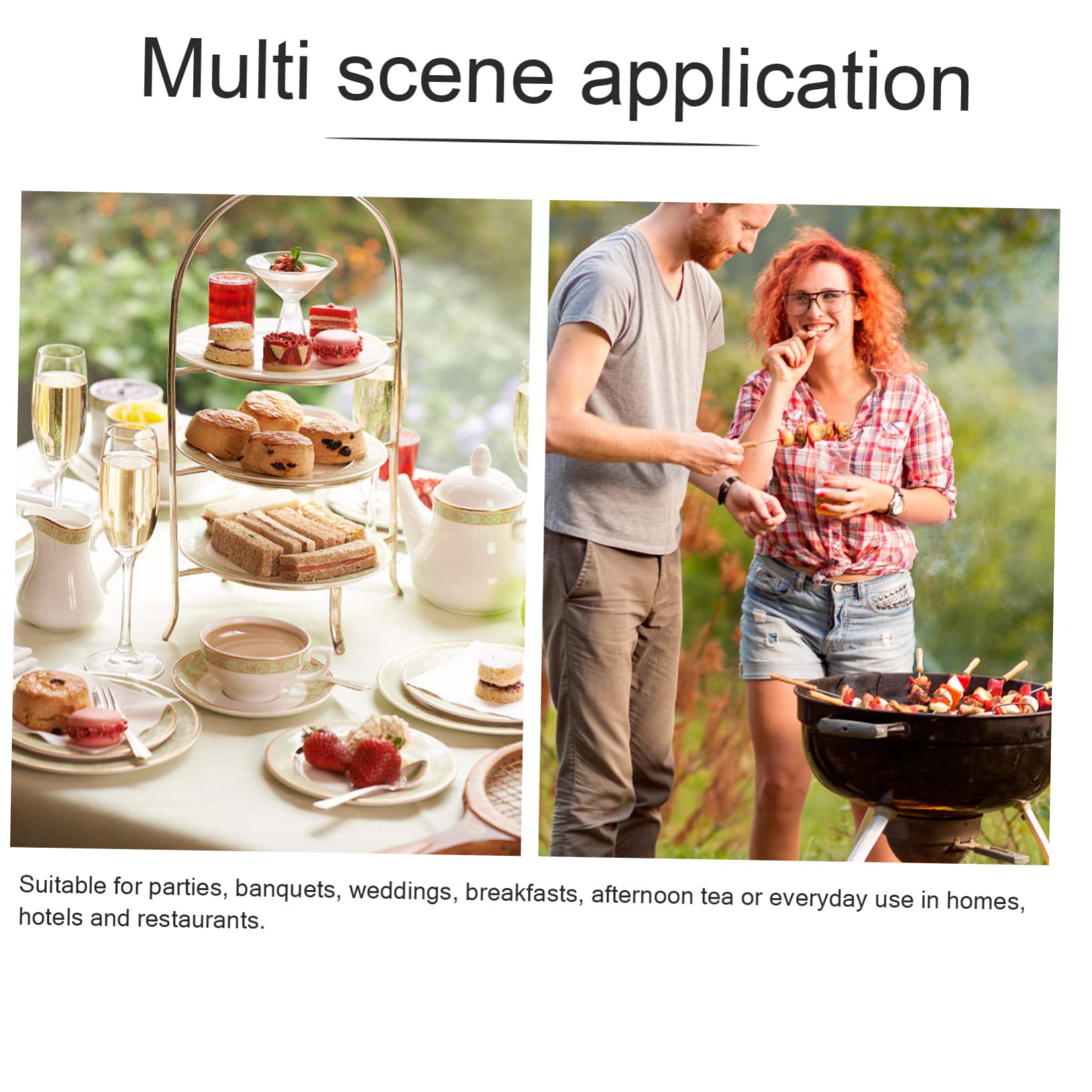 POPETPOP Stainless Steel Food Serving Tongs Ergonomic Design for Buffet Kitchen Use Durable Cooking Clips for Bread Desserts and More Easy to Clean