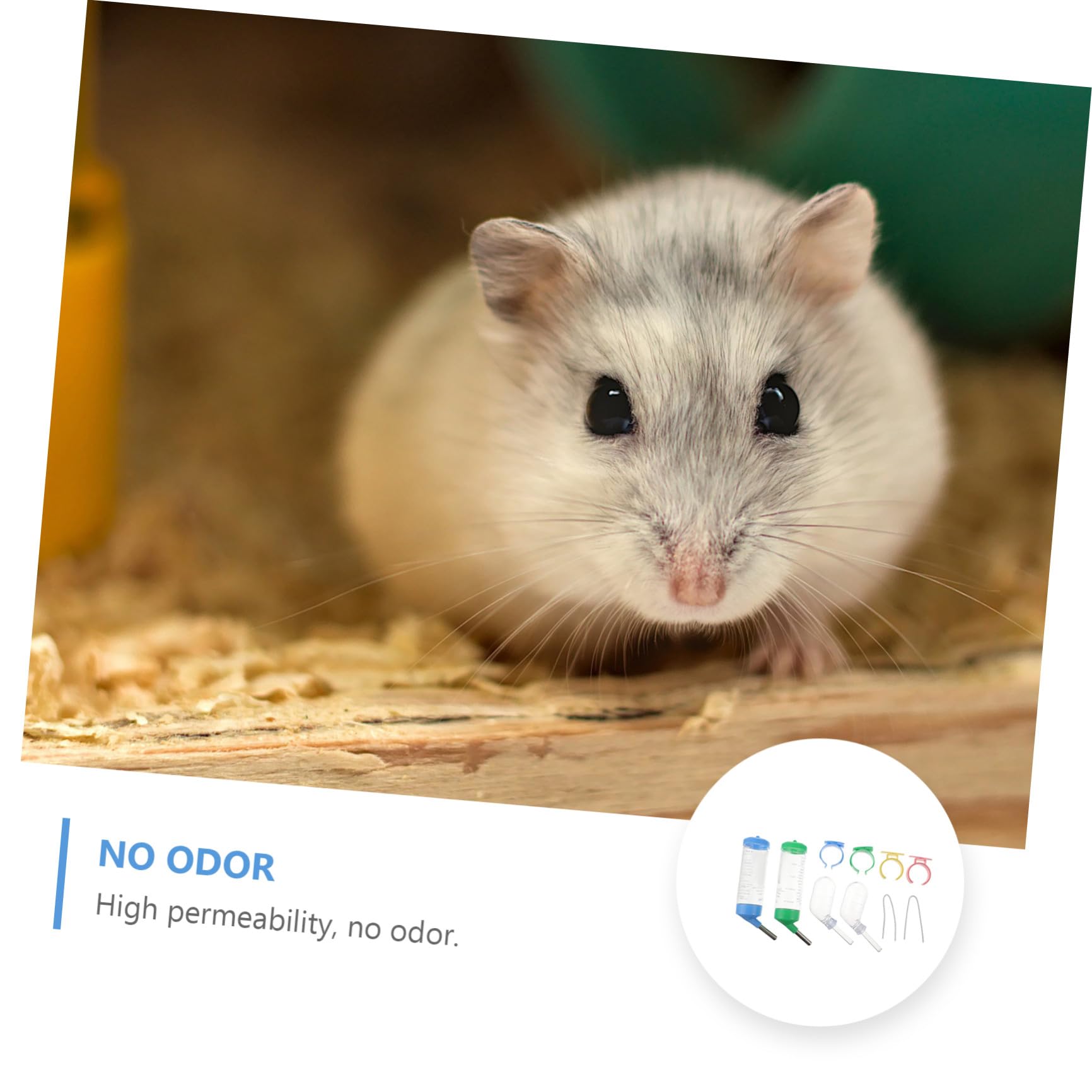 8piezas Botella De Agua para Pequeños Animales Dispensador para Hámster Cobayas y Erizos Diseño Antiderrame y Transparente