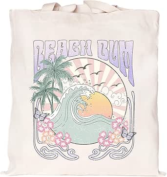 Kimoli Canvas Tote Bag Aesthetic Cute Beach Bag Reusable Grocery Shopping Bags Totes for Women Inspirational DM12C