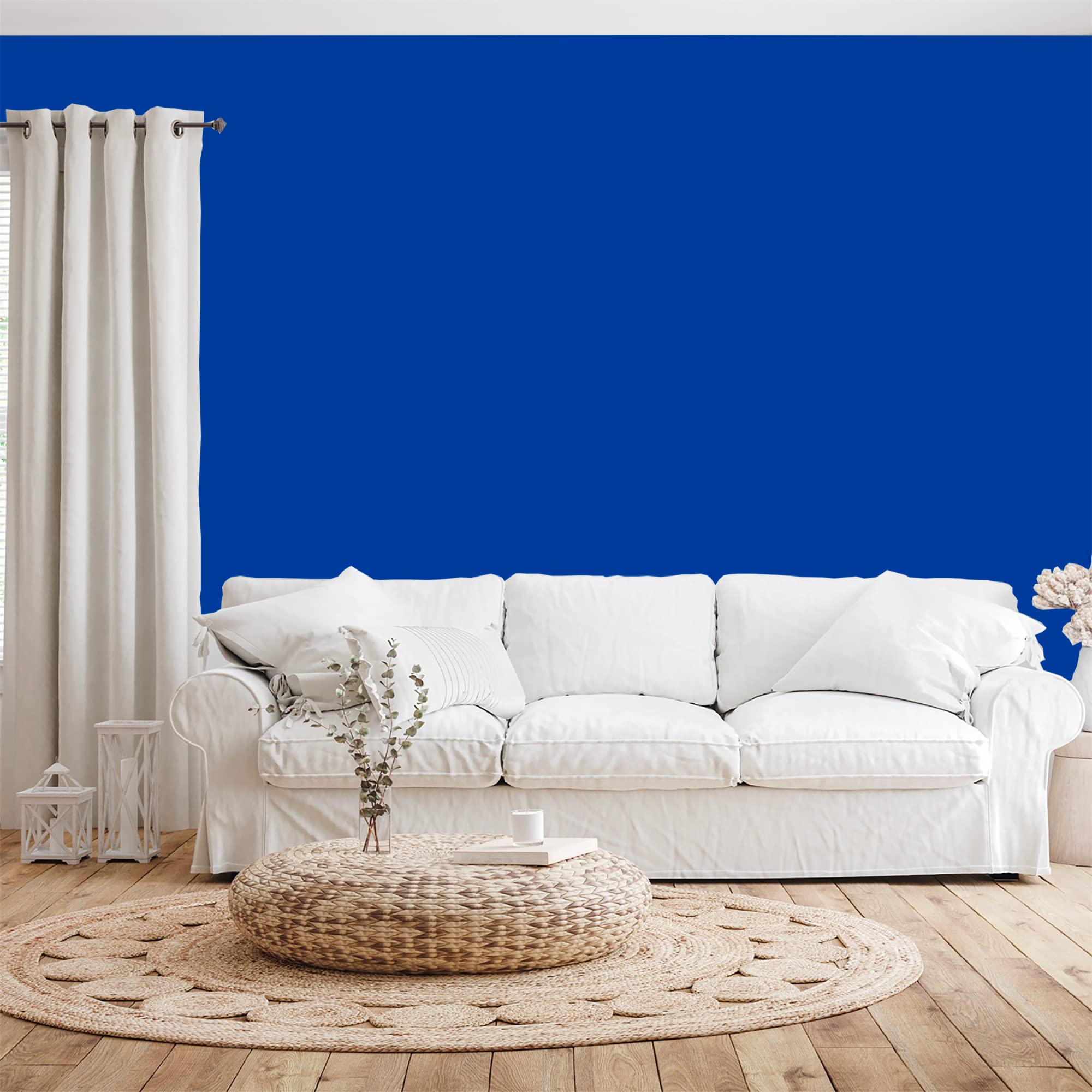 Pittura da parete naturale ecologica, aspetto interno Natura, 10 l, 130 m², colore: blu elettrico