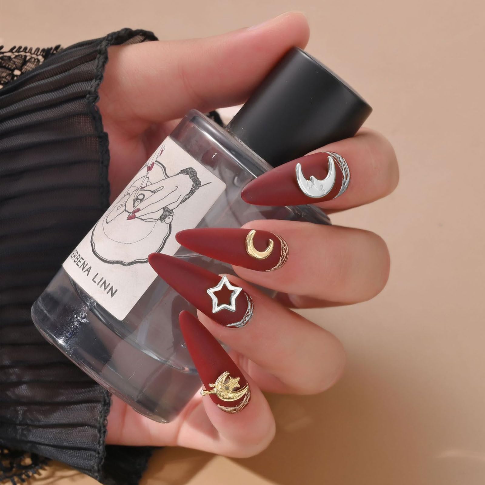 3D　ネイルパーツ　ハート　星 ネイル パーツ ラインストーン 3D ネイルジュエリー 星 スター