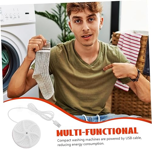 Miniatura 8 de Lurrose Mini lavadora portátil fregadero lavadora para ropa interior calcetines diseño compacto ligero para viajes hogar y universidad sistema de