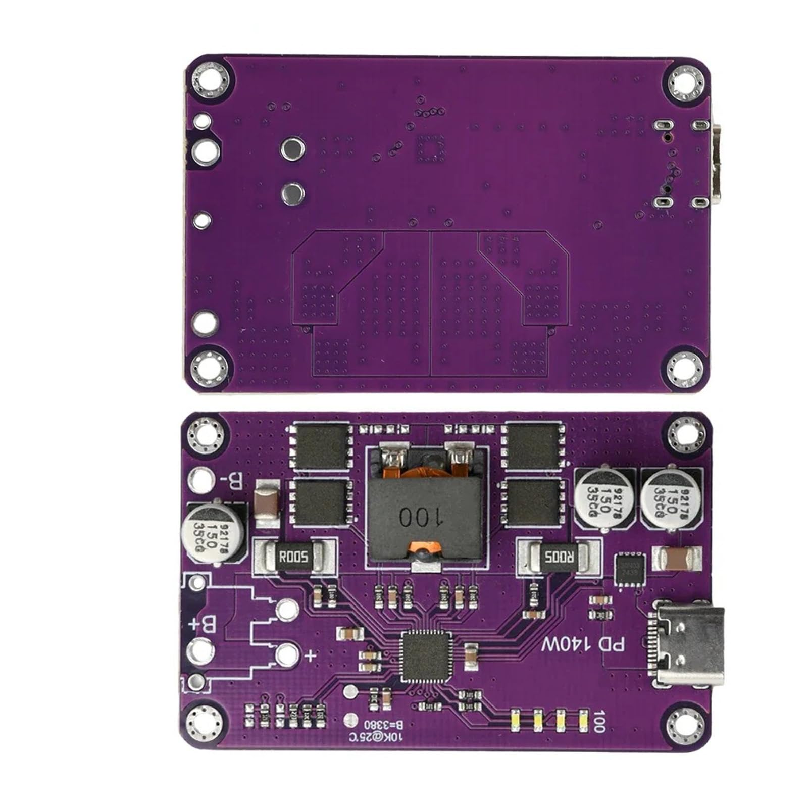140W Type C Charging Discharger Module High Current Charging Discharging PD3.1 Supported for 3S to 6S Batteries Bidirectional Type C Module