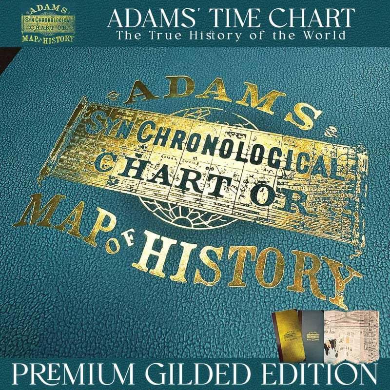 Adams Time Chart Map of History Book