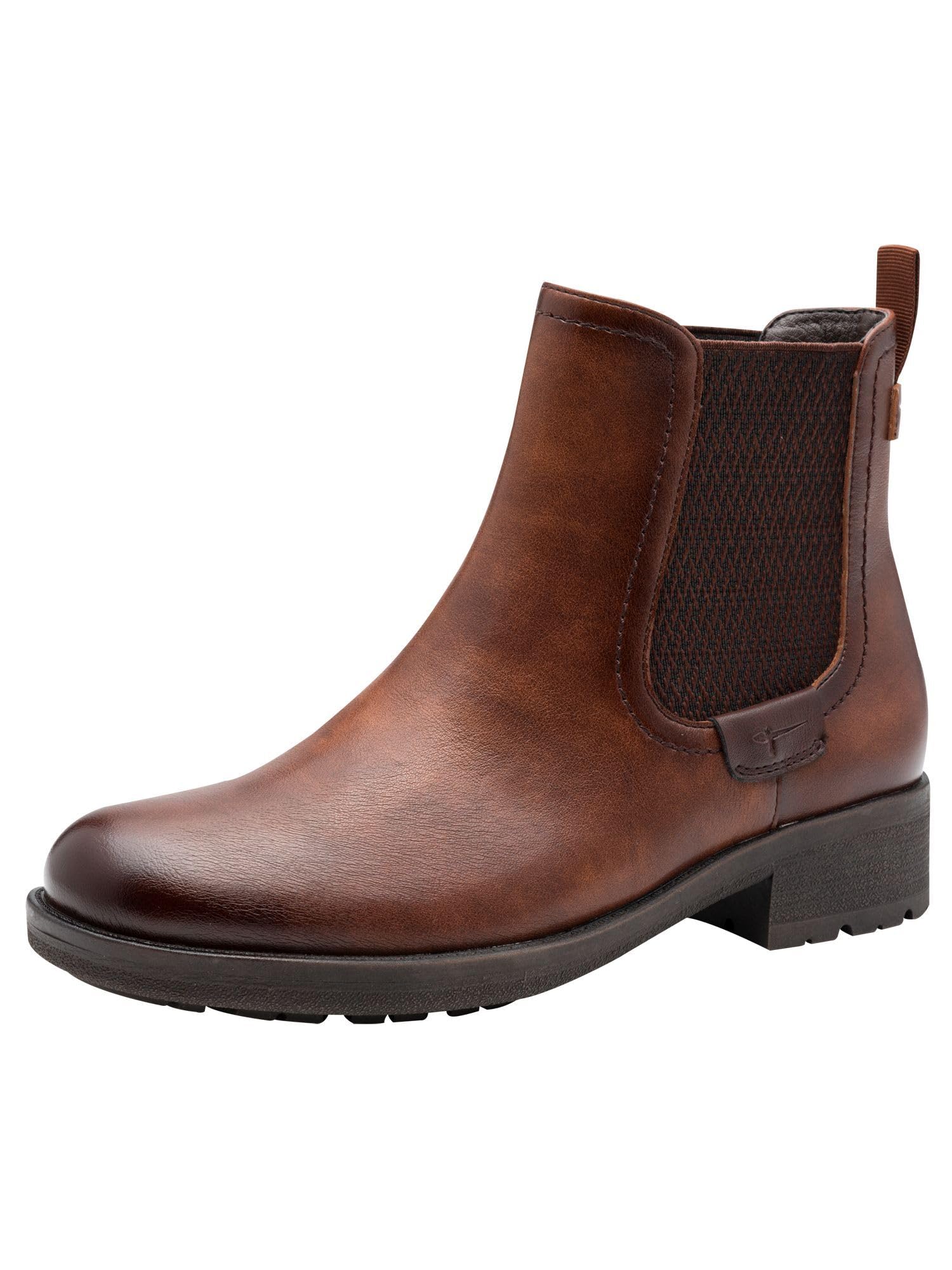 Tamaris Chelsea Boots Women's Cognac Size 37 (4)