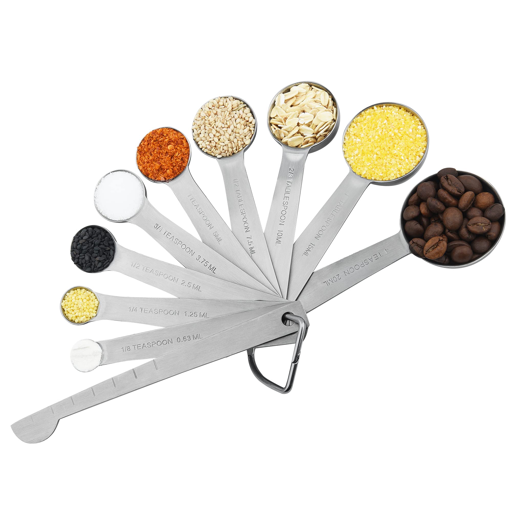 Cucchiai Dosatori MT 18/8 Extra Spessi: Precisione Giapponese In Cucina (3 Pz)