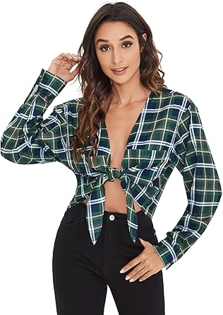 Womens front tie blouse Clearance