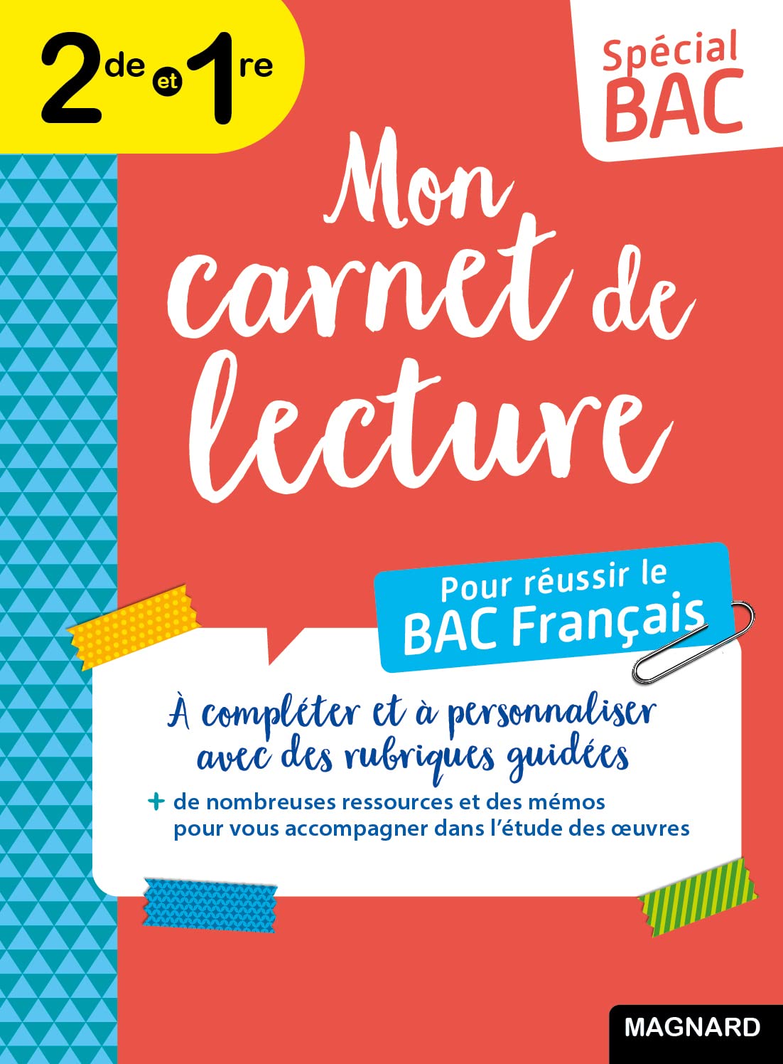 Spécial Bac Mon carnet de lecture Bac Français 2026: Toutes mes lectures en un seul carnet !