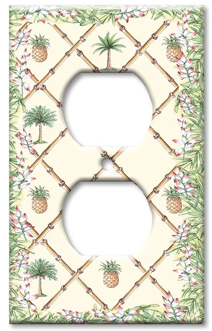 Outlet Cover Wall Plate - Bahama Pineapple