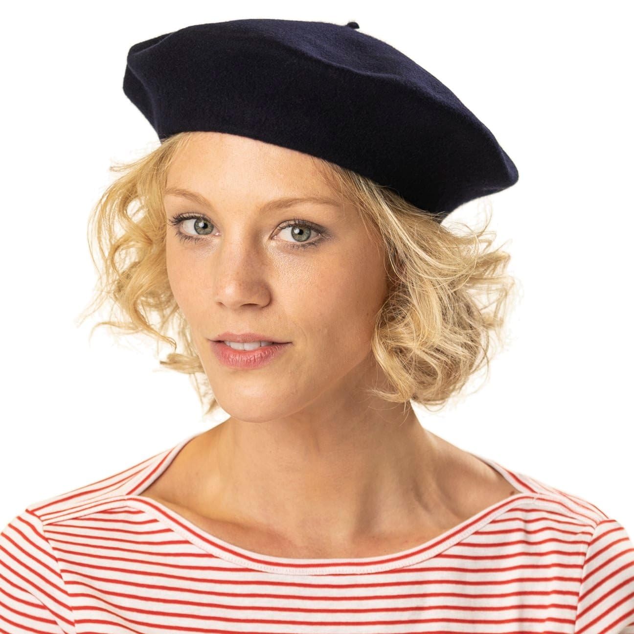 Lipodo Basque Beret Women/Men Black 7 3/4