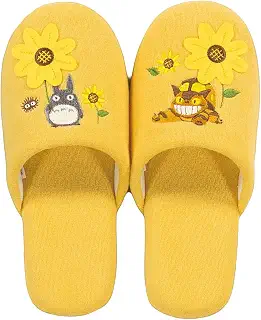 センコー(Senko) となりのトトロ 花のバス停 スリッパ フリーサイズ イエロー 66798