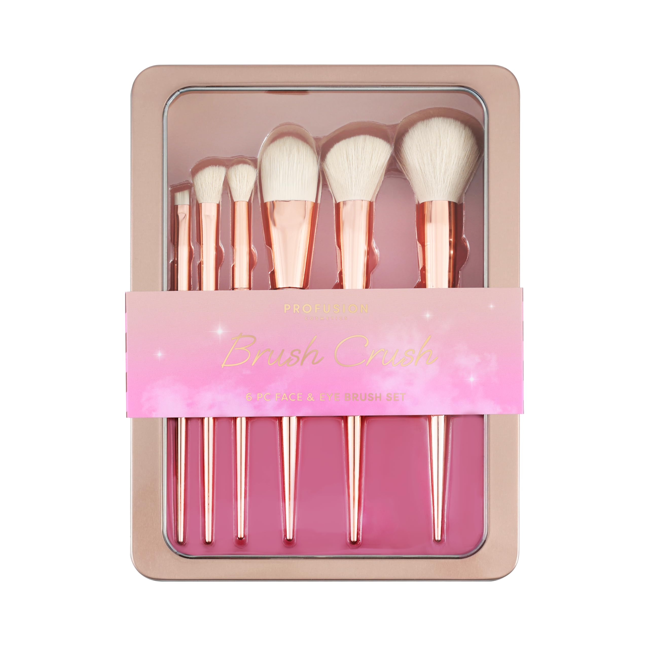 PROFUSION COSMETICS BRUSH CRUSH - 6 PC FACE & EYE BRUSH SET