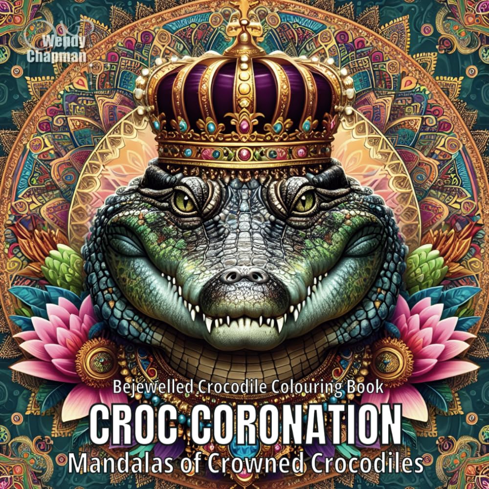 Croc Coronation: Mandalas of Crowned Crocodiles (Crowned Creatures)
