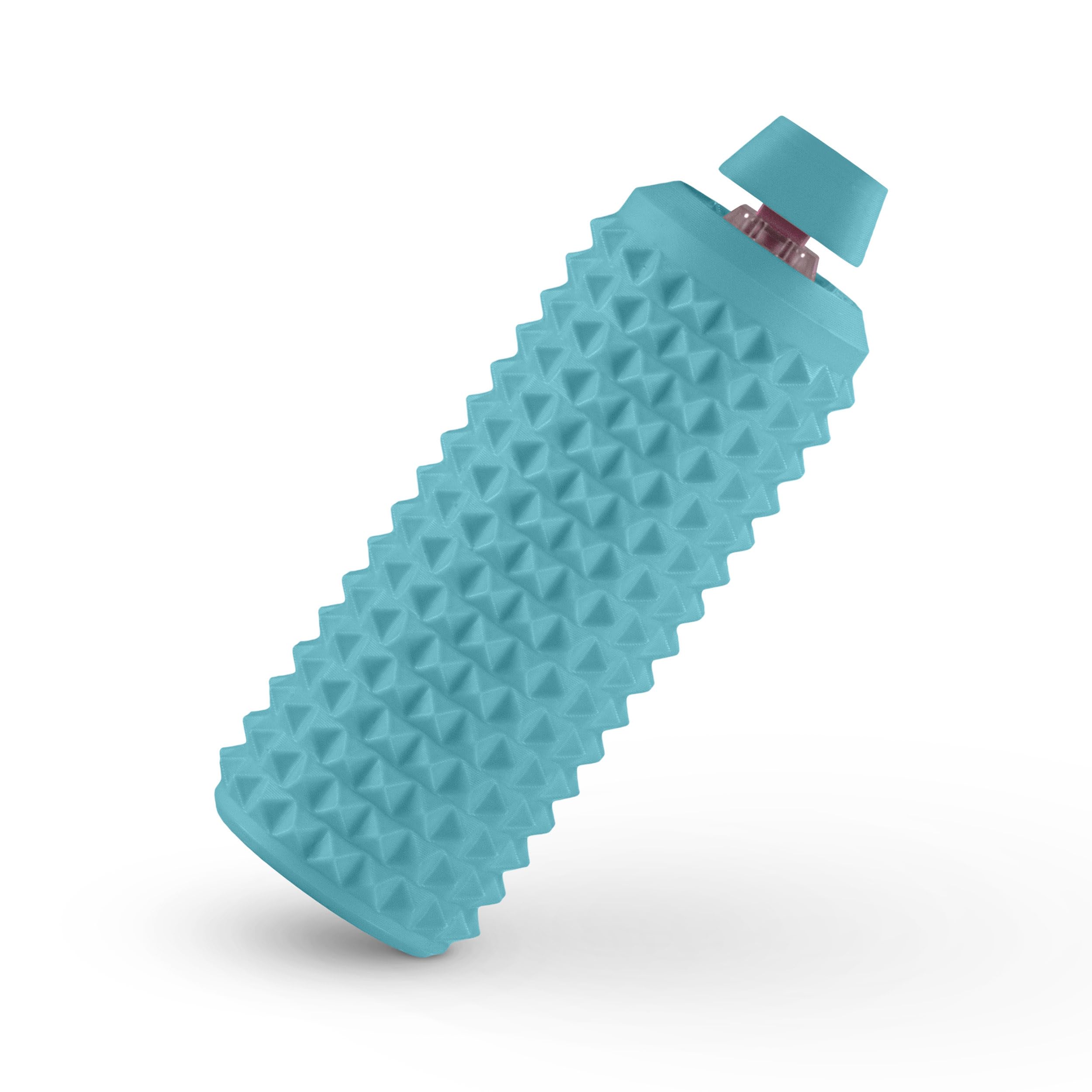 Sensory Roller Fidget with Clicker, Tactile Spikes for Anxiety, Stress Relief, Pain Stimulation, Autism &amp; Over Stimulation with Lanyard (Blue)