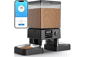 oneisall Automatic Cat Feeder with 5G WiFi Camera for Two Cats